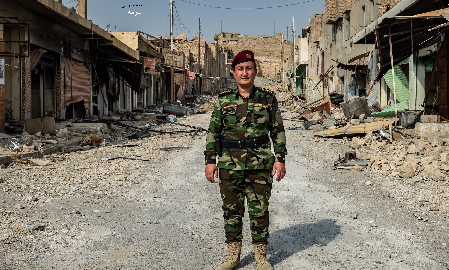 زن خواننده فرمانده گردان مبارزه با داعش شد + عکس