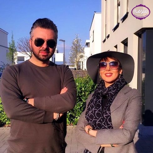 عکس جنجالی لیلا بلوکات با مجری مرد شبکه ماهواره ای